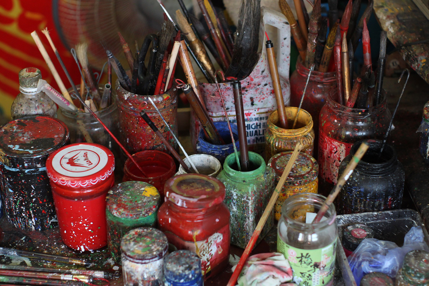 謝志雲燈籠彩繪工具